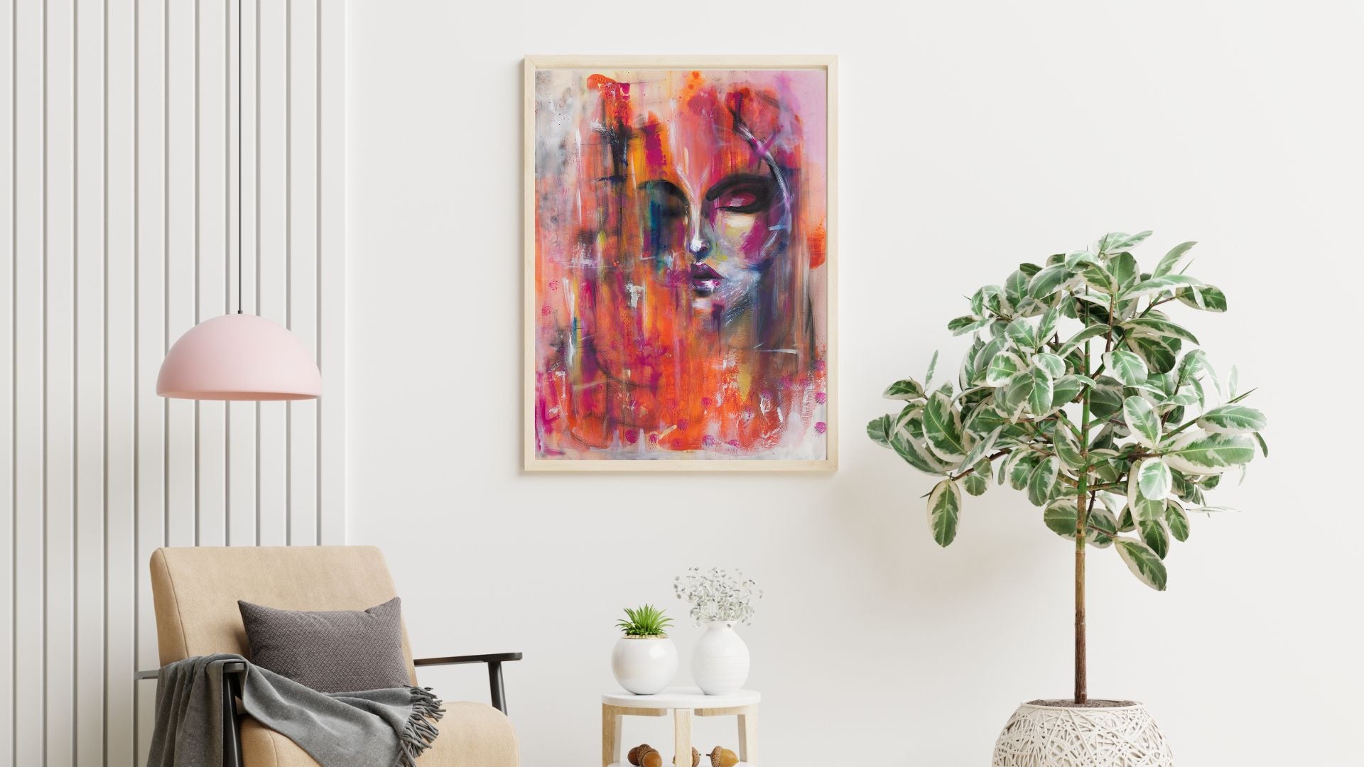 Lady in Red – 60x80 cm | Kunst, die Eleganz und Leidenschaft vereint